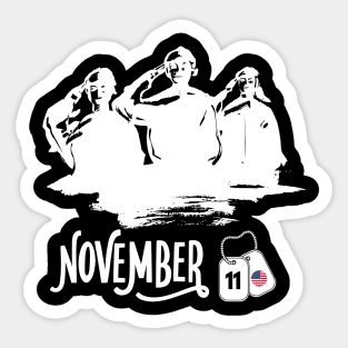 Nov 11 veterans day Sticker